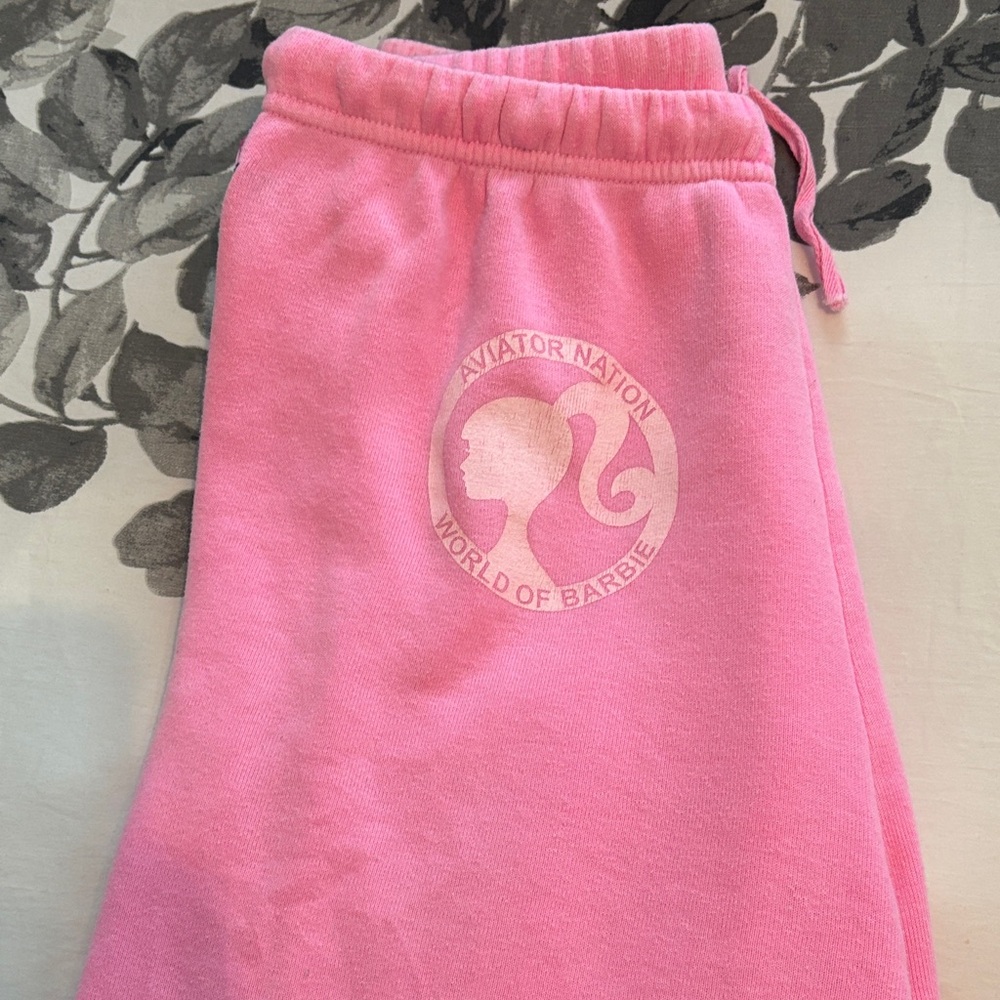 Aviator Nation Barbie Pink Joggers